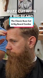 The Classic Buzz Cut & Big Beard Combo