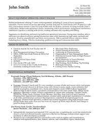 A Resume Template For A Heavy Equipment Operator You Can Download It And Make It Your Own Heavy Equipment Operator Resume Templates Resume Template Examples
