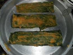 It's steamy, delicious and completely vegetarian! Patra A Gujarati Snack Made From Colocasia Arbi Taro Leaves Becauseanyonecancook