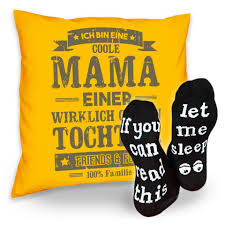 Soreso Dekokissen Kissen Coole Mama Einer Tochter Spruche Socken Sleep Geschenke Weihnachten Geburtstag Muttertag Online Kaufen Otto