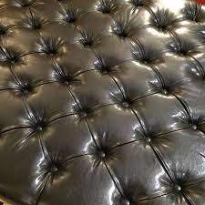 Get it thursday sep 10. Very Large Button Tufted Black Faux Leather Ottoman Coffee Table For Sale At 1stdibs