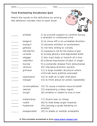 Tuck Everlasting Vocabulary Quiz Tuck Everlasting Tuck Everlasting Activities Vocabulary Quiz