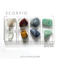 Scorpio Zodiac Collection Oct 23 Nov 21 Water Sign Etsy Gemstone Gifts Crystals Gemstones Chart