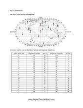 Latitude And Longitude Worksheet Answer Key By Super Teacher Stuff Teachers Pay Teachers Latitude And Longitude Map Map Coordinates Answer Keys