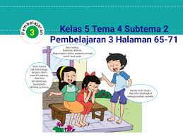 Kunci Jawaban Buku Tematik Tema 4 Kelas 5 Halaman 65 67 68 69 71 Koesrow