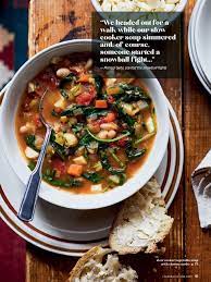 Four Friends Kick Back In Cottage Country From Ricardo English Winter 2019 Read It On The T Vegetable Soup Crock Pot Slow Cooker Soup Slow Cooker Recipes