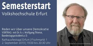 Er war offenbar nicht der einzige: Reden Wir Uber Die Demokratie Wolfgang Thierse In Erfurt Erfurt De