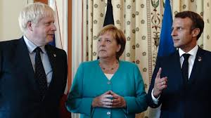 Fransa cumhurbaşkanı emmanuel macron, almanya başbakanı angela merkel ile imzaladığı antlaşma ile. Angriff Auf Olanlagen Merkel Johnson Und Macron Beschuldigen Den Iran Archiv