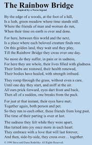 Unconditional Love Rainbow Bridge Poem Rainbow Bridge Dog Poems