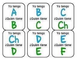 Letter Recognition Alphabet I Have Who Has Game Spanish Letter Recognition Elementary Spanish Lessons Spanish Alphabet
