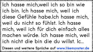 Ich Hasse Michweil Ich So Bin Wie Ich Bin Ich Hasse Mich Weil Ich