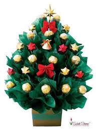 Christmas Tree Chocolate Bouquet Florist Sydney Melbourne Brisbane Canberra Adelaide Perth Da Christmas Tree Chocolates Christmas Chocolate Chocolate Bouquet