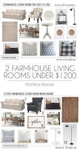 1200 Modern Farmhouse Living Room Free Mood Board Shopping List Postbox Designs Farm House Living Room Family Room Design Modern Farmhouse Living Room