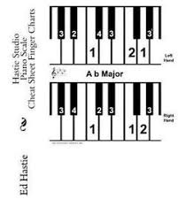 Details About Hastie Studio Piano Scale Cheat Sheet Finger Charts Paperback By Hastie Ed