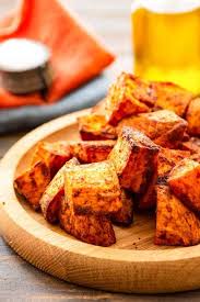Why sweet potatoes recommended for diabetics? Roasted Air Fryer Sweet Potatoes Julie S Eats Treats