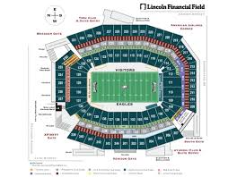 Eagles Stadium Seating Chart In 2020 Lincoln Financial Field Seating Charts Chart