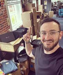 57 boxes full of swag for AdCon2023 attendees! We may have overdone it a  little bit 😂🤦🏼‍♂️