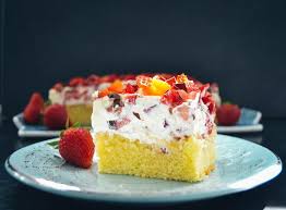 Fantakuchen Rezept Fantakuchen Blech Mit Schmand Erdbeeren Fantakuchen Rezept Fantakuchen Erdbeer Schmand Kuchen