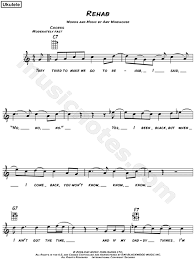Dm gm and i.tread a troubled track, bb7 a7 my odds are stacked; Amy Winehouse Rehab Sheet Music Leadsheet In C Major Download Print Sku Mn0094283