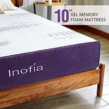 Inofia 10 Inch Gel Memory Foam Mattress Full Gelex Bed Mattress In A Box Sleep Cooler Med Queen Memory Foam Mattress Gel Memory Foam Mattress Foam Mattress