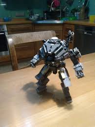 My Lego Ion Titan From Titanfall 2 Absolutely Loved The Painful Building Process Almost As Much As I Love The Game If Lego Titanfall Cool Lego Creations Lego