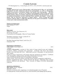 photographer resume sample free resumes