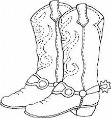 Coloring Sheet Cowboy Boots Or Can Be Used For Embroidery I Can See This Done In Redwork Coloring Pages Coloring Pages For Kids Coloring Books