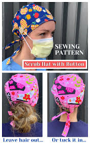 From the pattern, i guessed the finished product would look. Diy Fabric Surgical Scrub Cap Sewing Patterns Video Fabric Art Diy