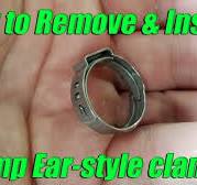 How to remove and install Oetiker ear-style crimp pinch cinch clamps