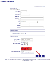 Edit your home address important: Pay Via Credit Card Instructions