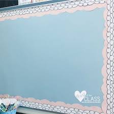 Black And White Bulletin Border Black And White Bulletin Board With Blush And Blue Creative Teaching Press Loop De Loop A In 2020 Classroom Makeover Classroom Color Scheme Elementary Classroom Decor