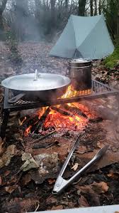 A little woodland camp . Xmas dinner ...