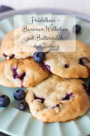 Heidelbeer Bananen Wolkchen Mit Buttermilch Rezept Backen Ohne Zucker Gesunde Snacks Zuckerfre Backen Ohne Zucker Zuckerfreie Rezepte Gesunde Snacks
