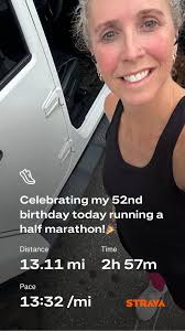 For the 3rd year in a row, I ran a half marathon the morning of my birthday  in my hometown to celebrate being happy and healthy!!! ❤️