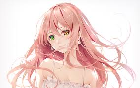 Women with green eyes can really accent them with the help of a pink mane. Animiesme Anime Girl Green Eyes Pink Hair