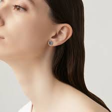 Boucles d'oreilles Marguerite, petit modèle in Argent massif