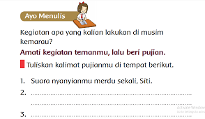 Semoga postingan ini bisa membantu adik adik belajar di rumah. Kunci Jawaban Tema 8 Kelas 1 Halaman 62 63 64 65 66 67 68 69 70 71 Amati Kegiatan Temanmu Lalu Beri Pujian Metro Lampung News