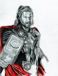 How to draw your favorite characters, including iron man, captain america, the hulk, black panther, black widow, and more! Thor Avengers Drawing At Paintingvalley Com Explore Collection Of Thor Avengers Drawing