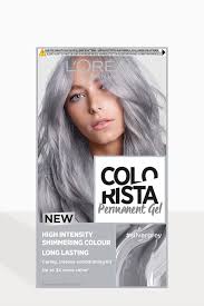 L Oreal Colorista Silver Grey Hair Dye Long Lasting Permanent Hair Colour In 2020 Grey Hair Dye Silver Grey Hair Silver Grey Hair Dye
