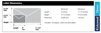 Outside of north america, letter size may also be known as quarto. Mailing Size Requirements For Direct Mail Campaigns Kirkwood Direct