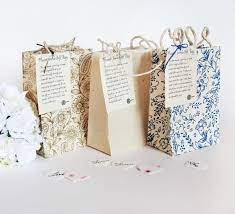 Handmade Seeded Paper Gift Bags Small Handmade Paper Gifts Paper Gifts Small Wedding
