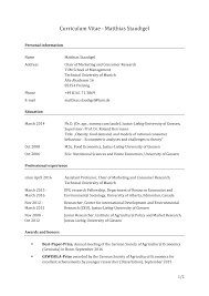 When to use a curriculum vitae (cv) a cv is a longer synopsis of your educational and academic background as well as teaching and research experience, publications, awards, presentations, honors, and additional details. Https Www Professors Wi Tum De Fileadmin W00bca Mcr Cvs 20 10 Staudigel Cv Pdf