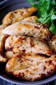 Tender, succulent pork fillet seasoned with a rub, seared until golden then baked in a honey garlic sauce until sticky on the. Oven Baked Garlic Chicken Tenders Dashing Dish