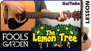 The blue sky is quite obvious, it represents a su. How To Play Lemon Tree Fool S Garden Guitar Lesson Guitabs 131 Youtube