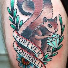 This cunning animal is a great gap filler and a lovely subject for small pieces. 12 Squirrel Tattoo Ideas