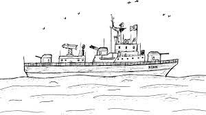 How To Draw A Battleship Easy - Youtube
