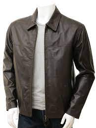 Men S Brown Harrington Leather Jacket Men Leather Jacket Leather Jacket Men Leather Bomber Jacket