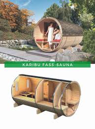 Sauna Zuhause Karibu Fass Sauna Outdoor Bed Outdoor Decor Building