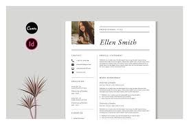 Resume Template Cv By Occy Design On Creativemarket Resume Resumetemplate Canva Ind Resume Template Modern Business Cards Design Cover Letter For Resume