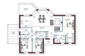Modele Lumiere Plan Maison Plein Pied Avec 3 Chambres Pergola Et Salon D Ete Maison Plain Pied Person Plan Maison Plein Pied Maison Mca Plan Maison 100m2